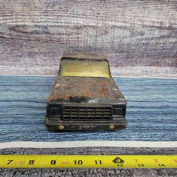 Vintage Nylint Pressed Steel GT racing pickup truck parts/repair black/yellow - Picture 3 of 10